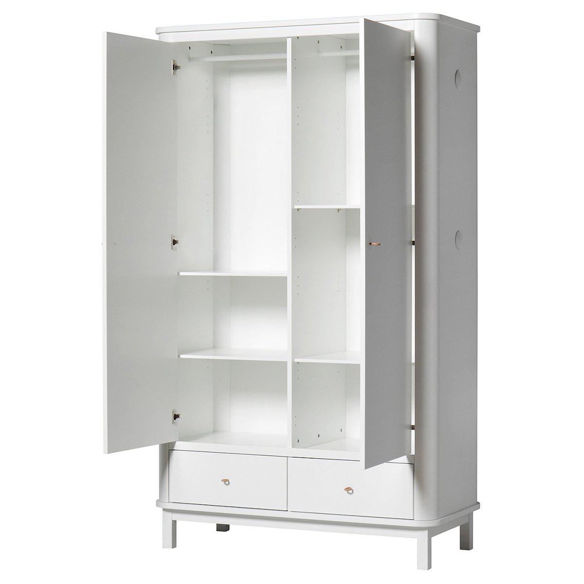 Armoire 2 portes WOOD Oliver Furniture blanc