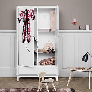 Armoire 2 portes WOOD Oliver Furniture blanc