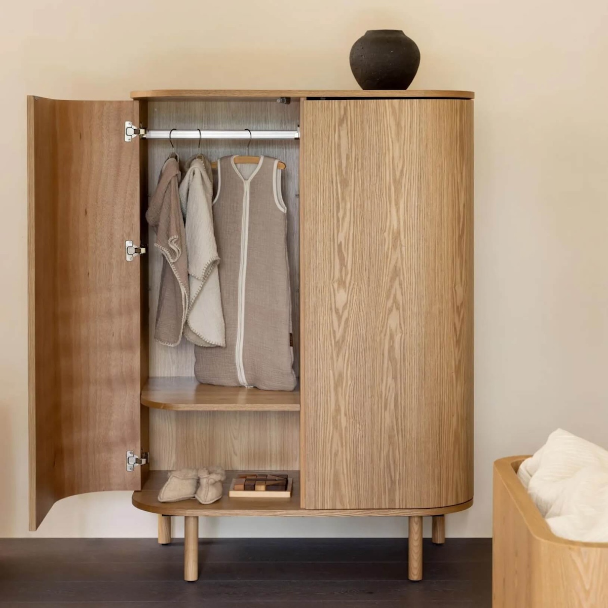Armoire 2 portes YUME Quax Natural Ash