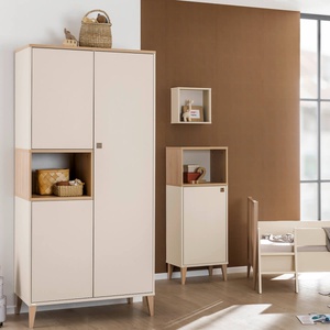 Armoire  3 portes 1 niche MILA & BEN Paidi Beige cashmere-bois scandinave