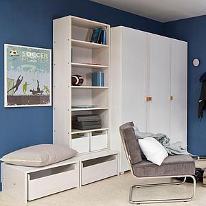 Armoire 3 portes 120cm DELUXE de Breuyn bois huilé