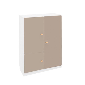 Armoire 3 portes 93x113cm DESTYLE de Breuyn blanc light grey grey