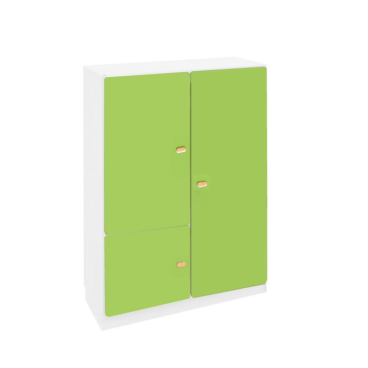 Armoire 3 portes 93x113cm DESTYLE de Breuyn blanc lime