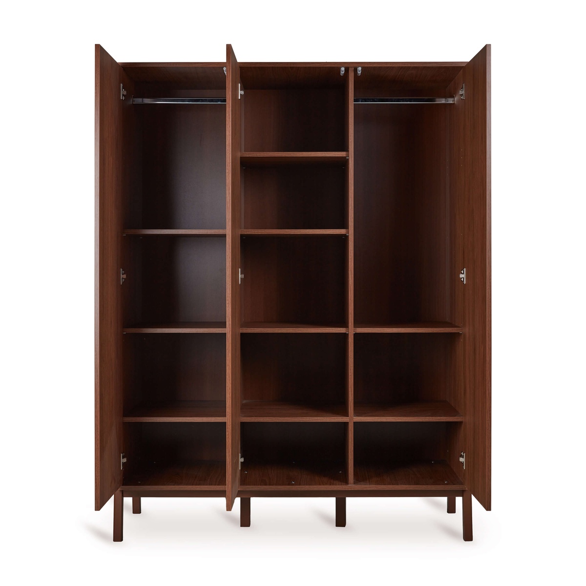 Armoire 3 portes ASHI Quax chataignier