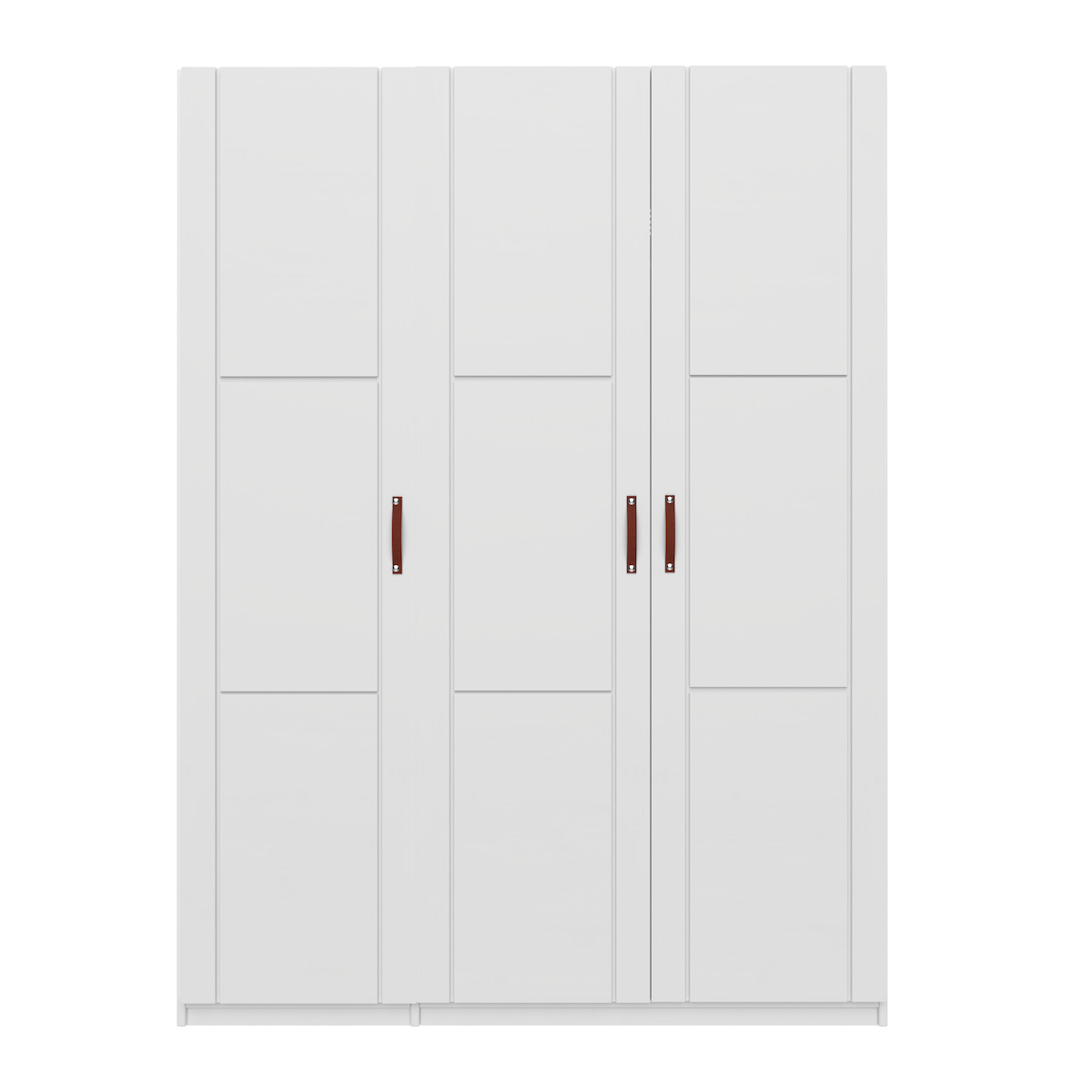 Armoire 3 portes étagères et penderie 150cm Lifetime blanc