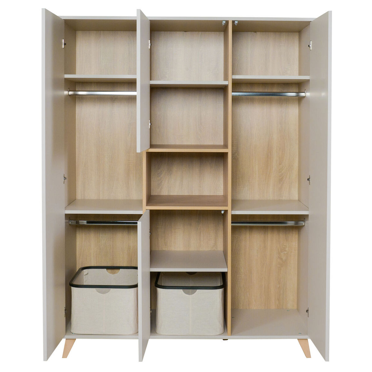 Armoire 3 portes LOFT Quax argile