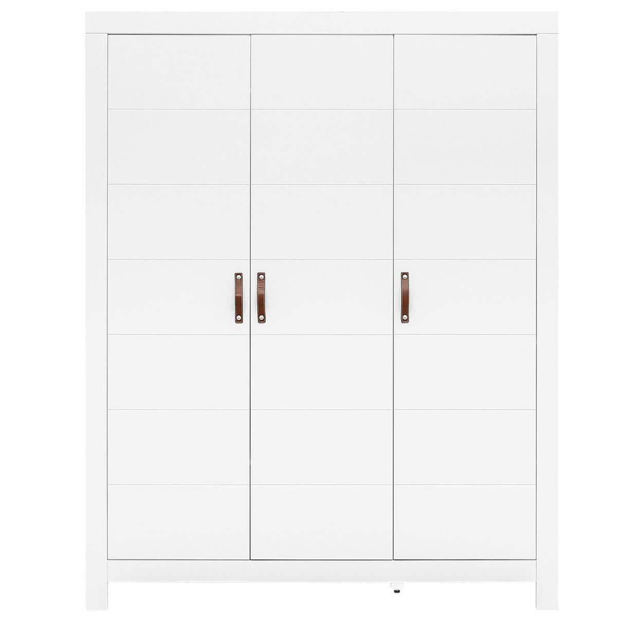 Armoire 3 portes LUCCA Bopita blanc