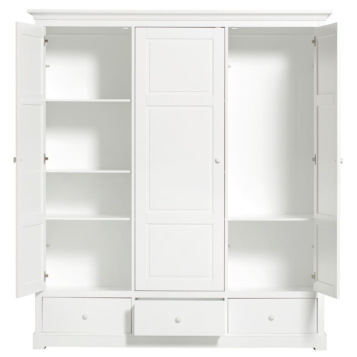 Armoire 3 portes SEASIDE Oliver Furniture blanc
