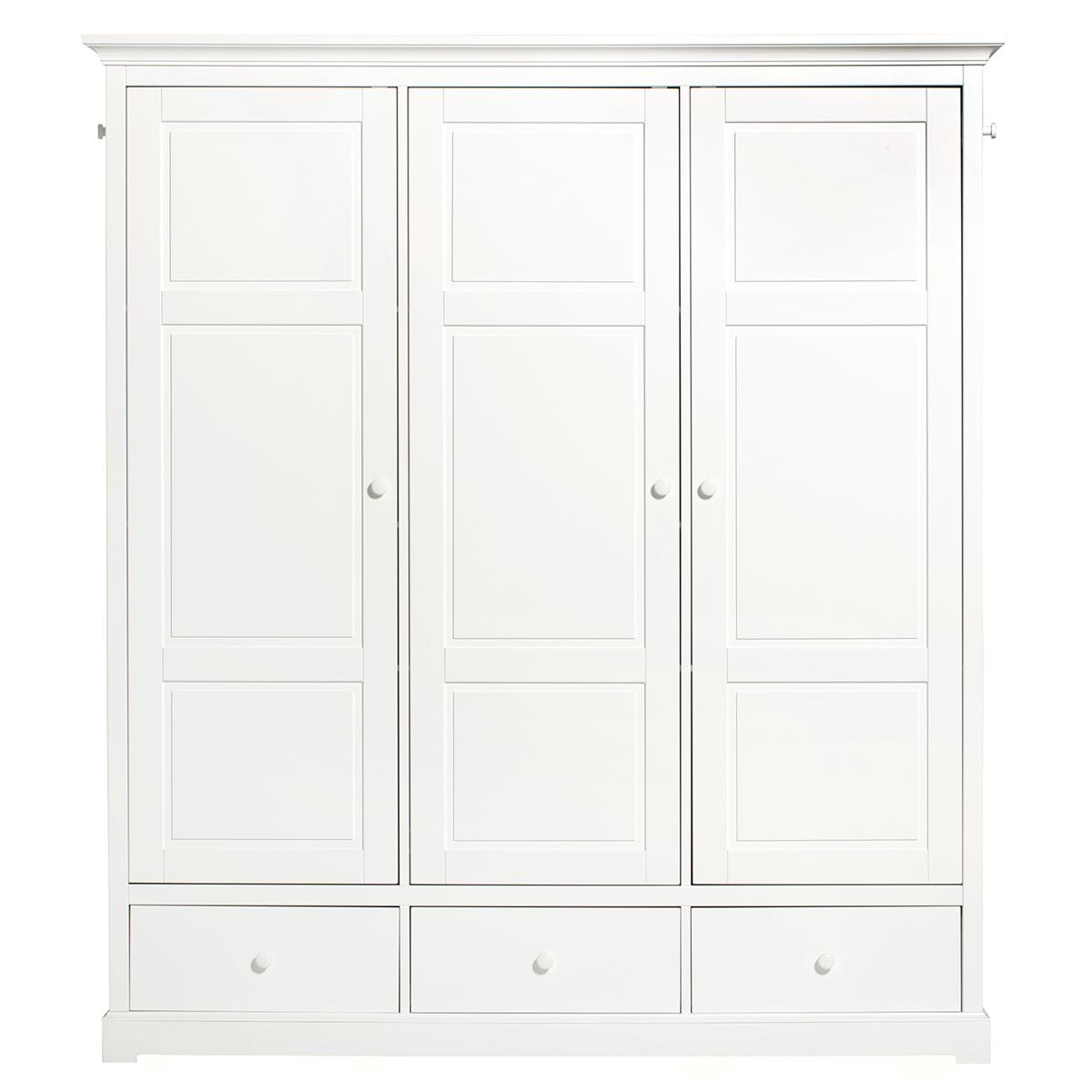 Armoire 3 portes SEASIDE Oliver Furniture blanc