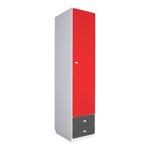 Armoire 47,4x218cm DESTYLE de Breuyn blanc anthracite red