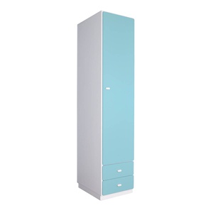 Armoire 47,4x218cm DESTYLE de Breuyn blanc crystal blue