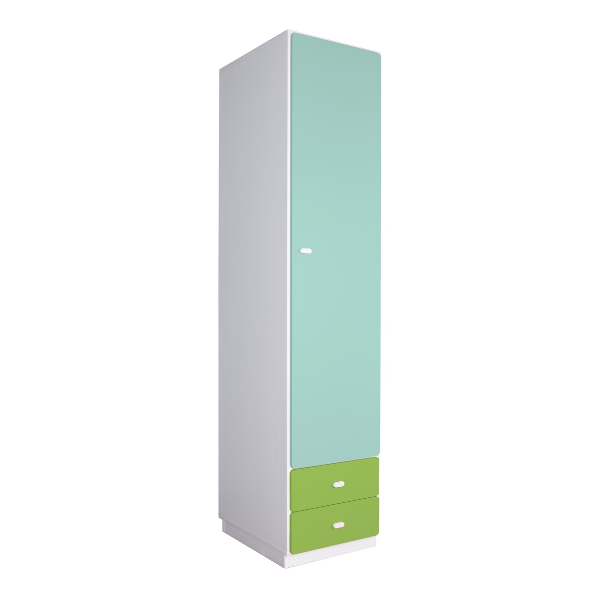 Armoire 47,4x218cm DESTYLE de Breuyn blanc lime mint