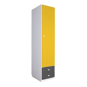 Armoire 47,4x218cm DESTYLE de Breuyn blanc yellow anthracite