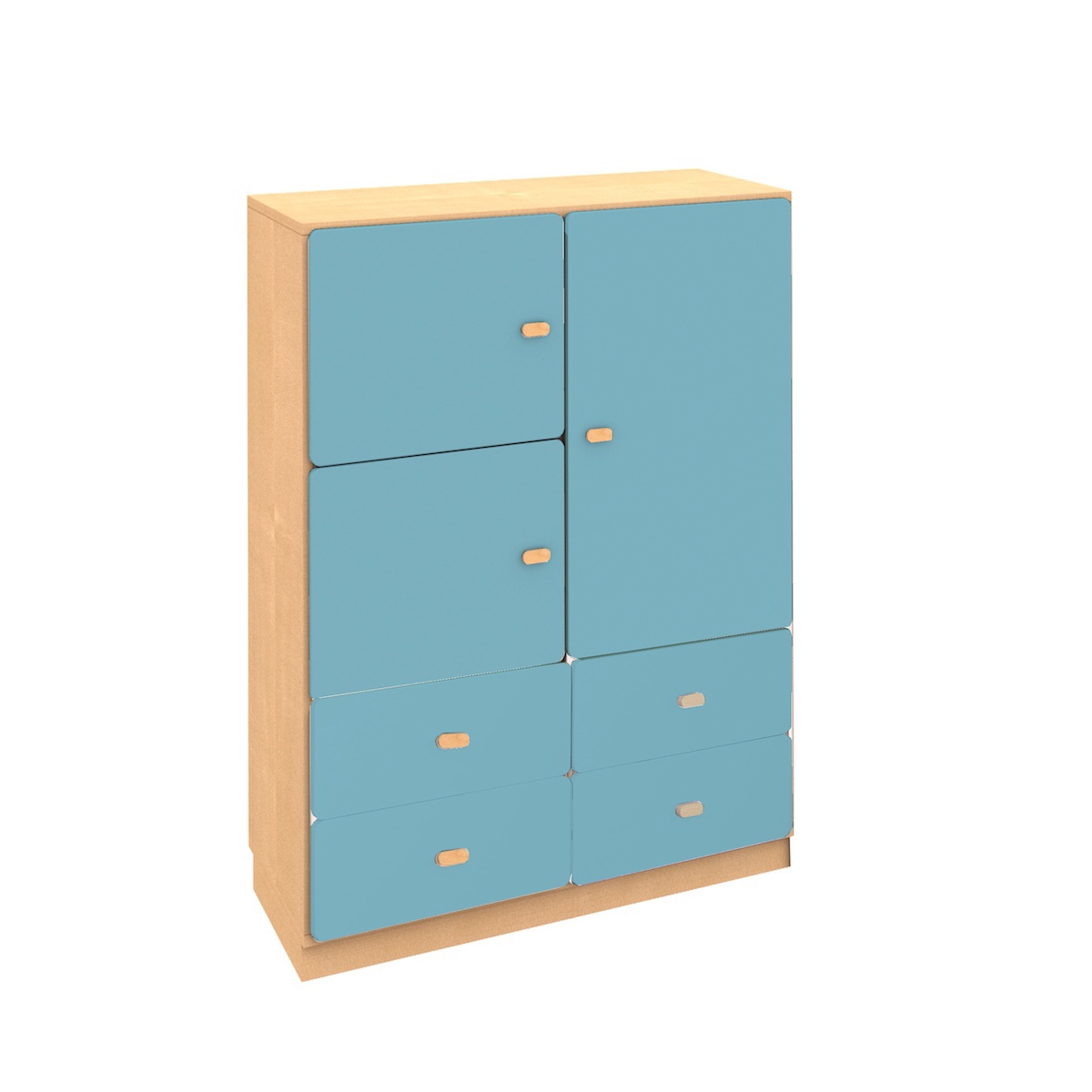 Armoire 93x113cm DESTYLE de Breuyn naturel blue