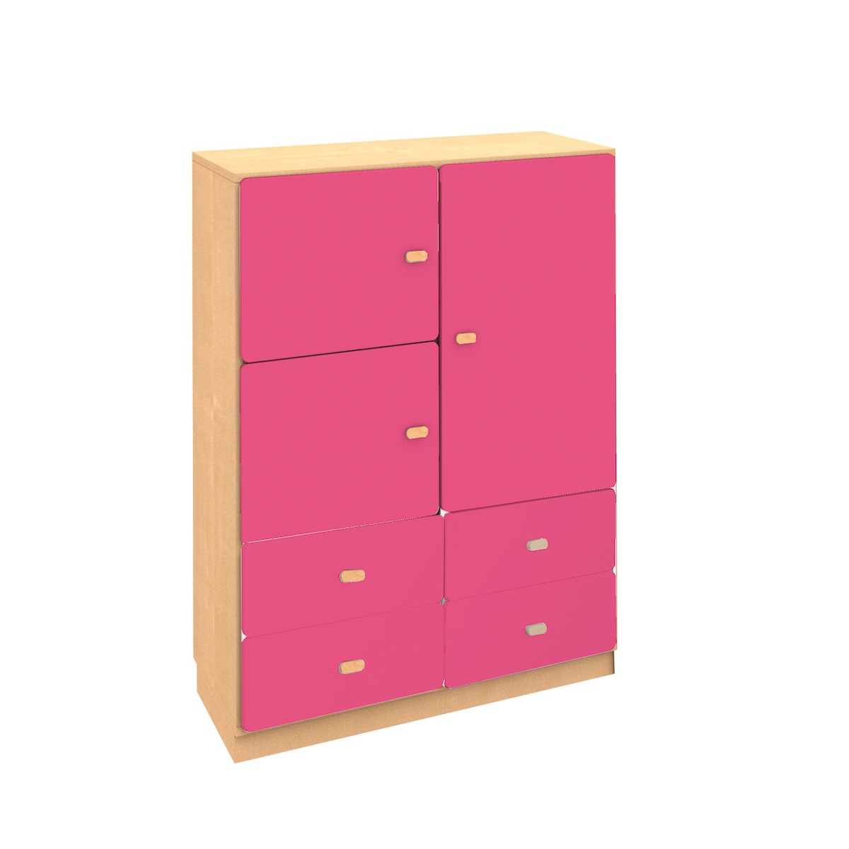 Armoire 93x113cm DESTYLE de Breuyn naturel pink