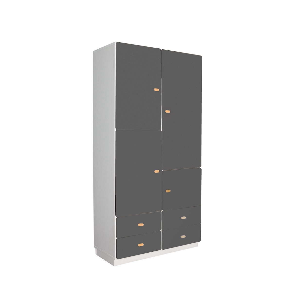 Armoire 93x184cm DESTYLE de Breuyn blanc anthracite