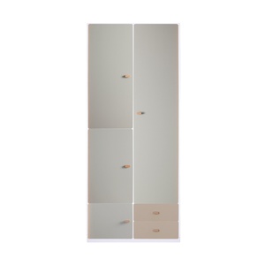 Armoire 93x218cm DESTYLE de Breuyn blanc grey light grey
