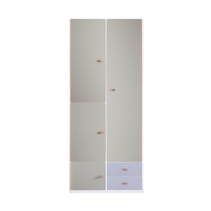 Armoire 93x218cm DESTYLE de Breuyn blanc light grey grey