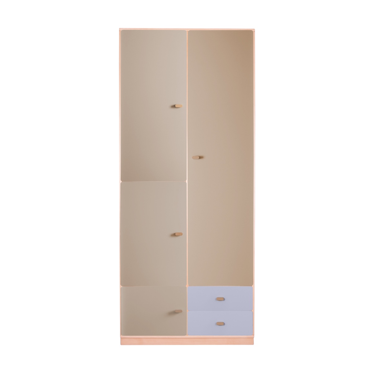 Armoire 93x218cm DESTYLE de Breuyn naturel light grey grey