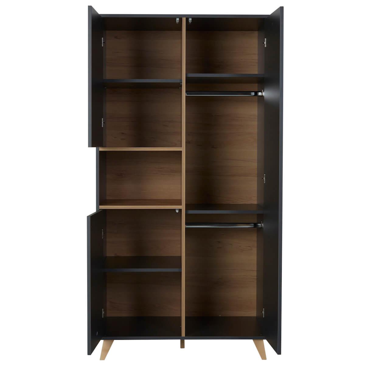 Armoire 96x190cm LOFT Quax anthracite