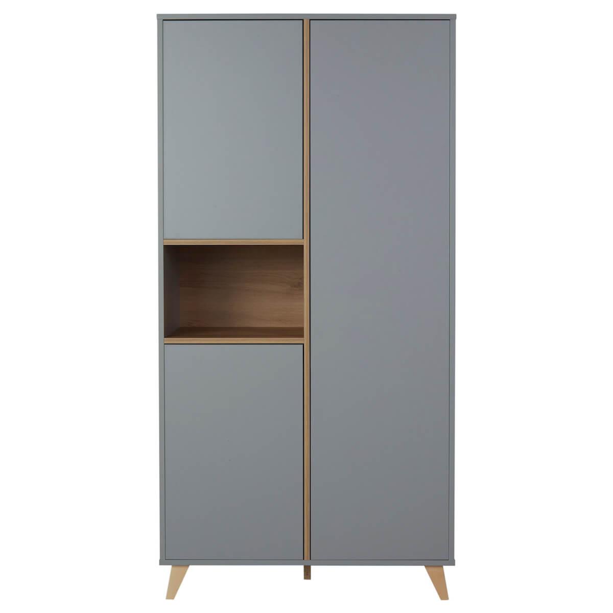 Armoire 96x190cm LOFT Quax gris