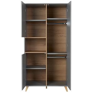 Armoire 96x190cm LOFT Quax gris