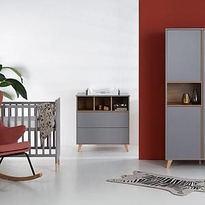 Armoire 96x190cm LOFT Quax gris