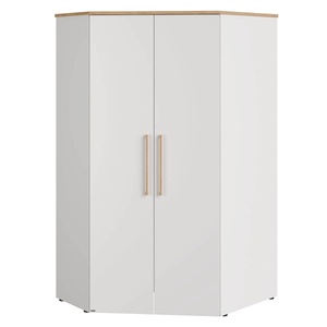 Armoire d’angle 2 portes OSCAR Paidi Chêne Nebraska-blanc