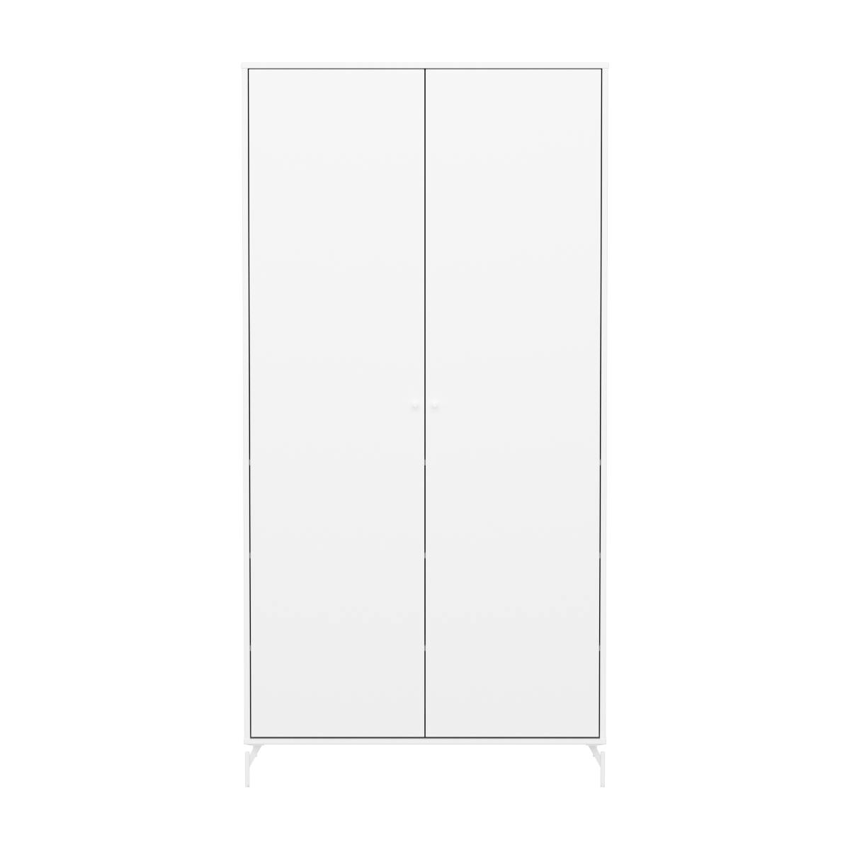 Armoire enfant 2 portes avec pied SAGA FLEXA blanc