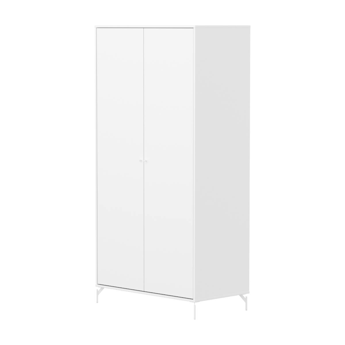 Armoire enfant 2 portes avec pied SAGA FLEXA blanc