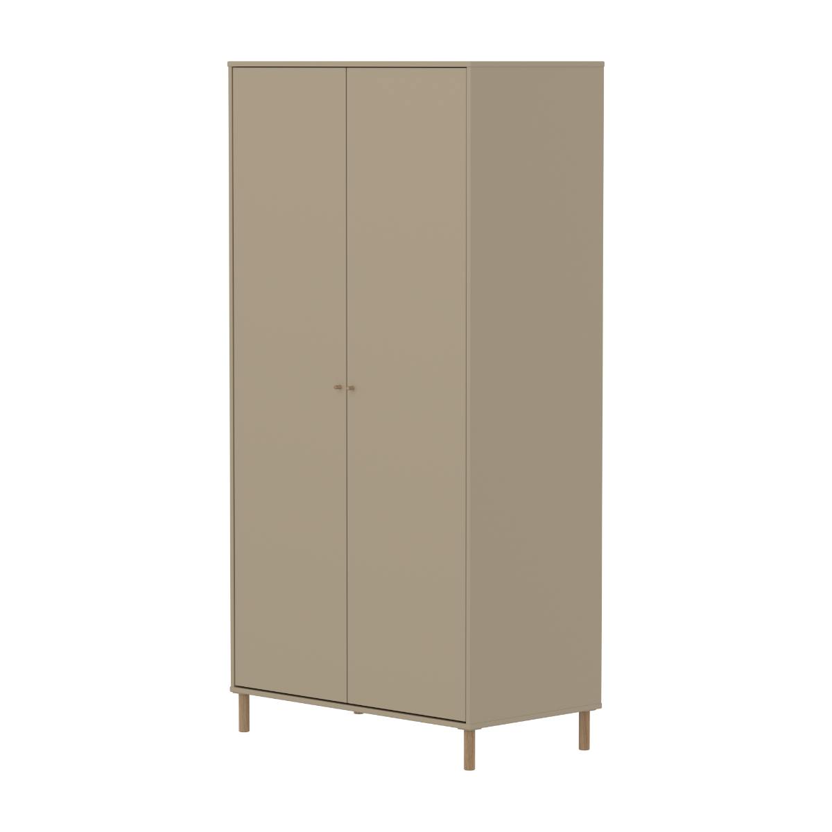 Armoire enfant 2 portes avec pied SAGA FLEXA oat oak