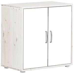 Armoire enfant 2 portes NEW Classic FLEXA blanchi - blanc - blanc