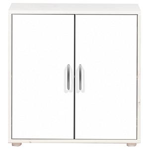 Armoire enfant 2 portes NEW Classic FLEXA blanchi - blanc - blanc