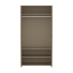 Armoire enfant 2 portes rainures SAGA FLEXA oat oak light grey