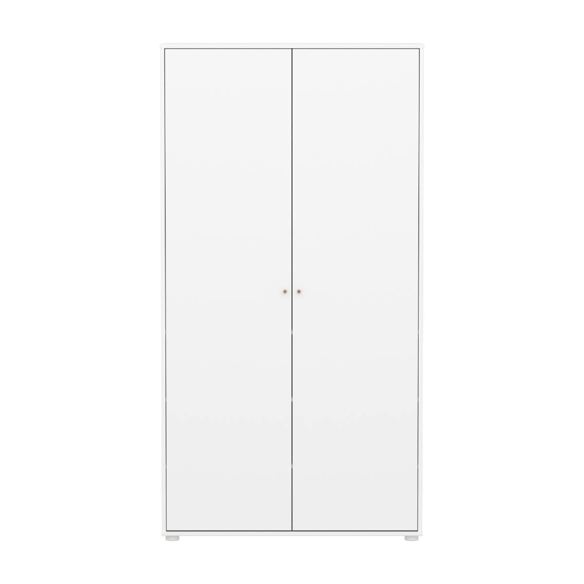 Armoire enfant 2 portes SAGA FLEXA blanc oak