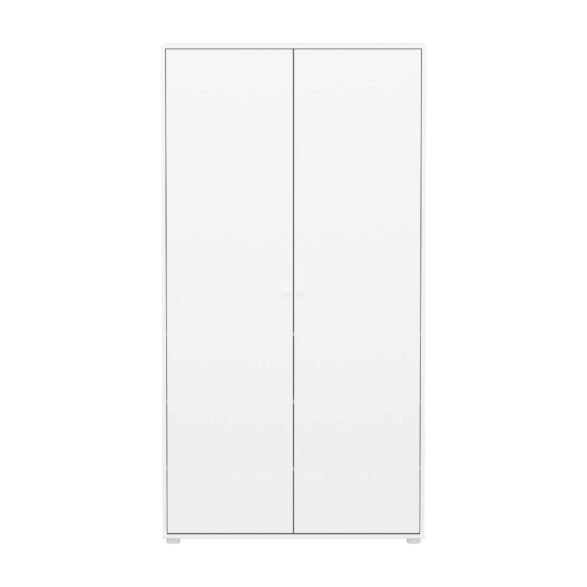 Armoire enfant 2 portes SAGA FLEXA blanc