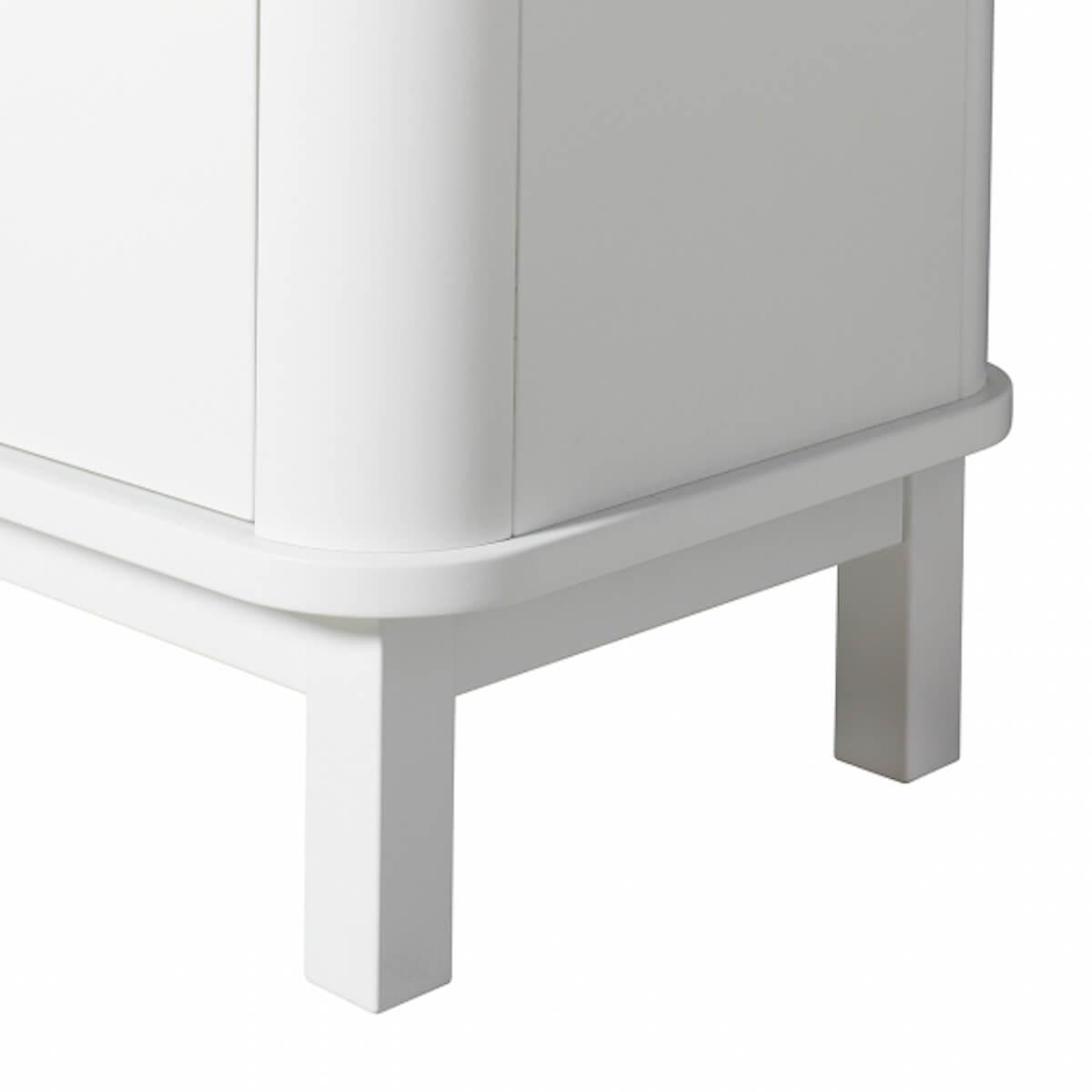 Armoire multi-rangement 3 portes WOOD Oliver Furniture blanc