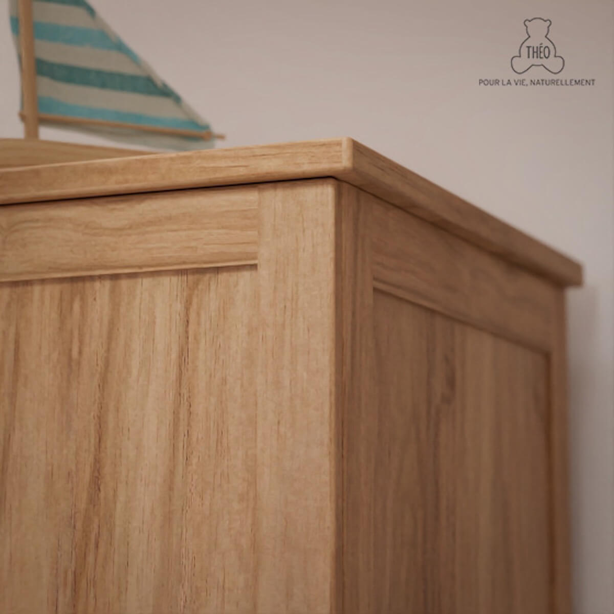 Armoire NAIA BOIS Théo Bebe naturel