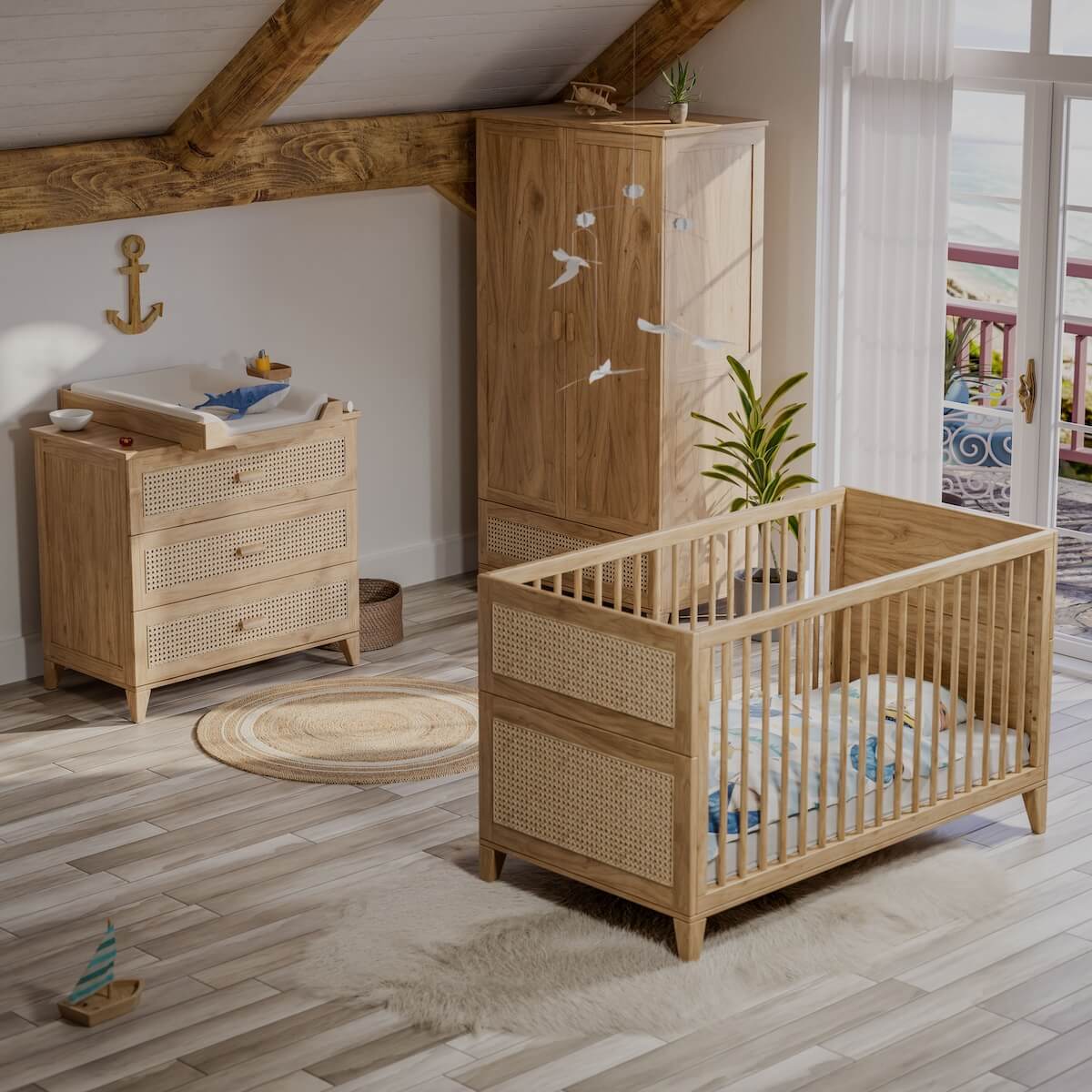 Armoire NAMI BOIS Théo Bebe naturel