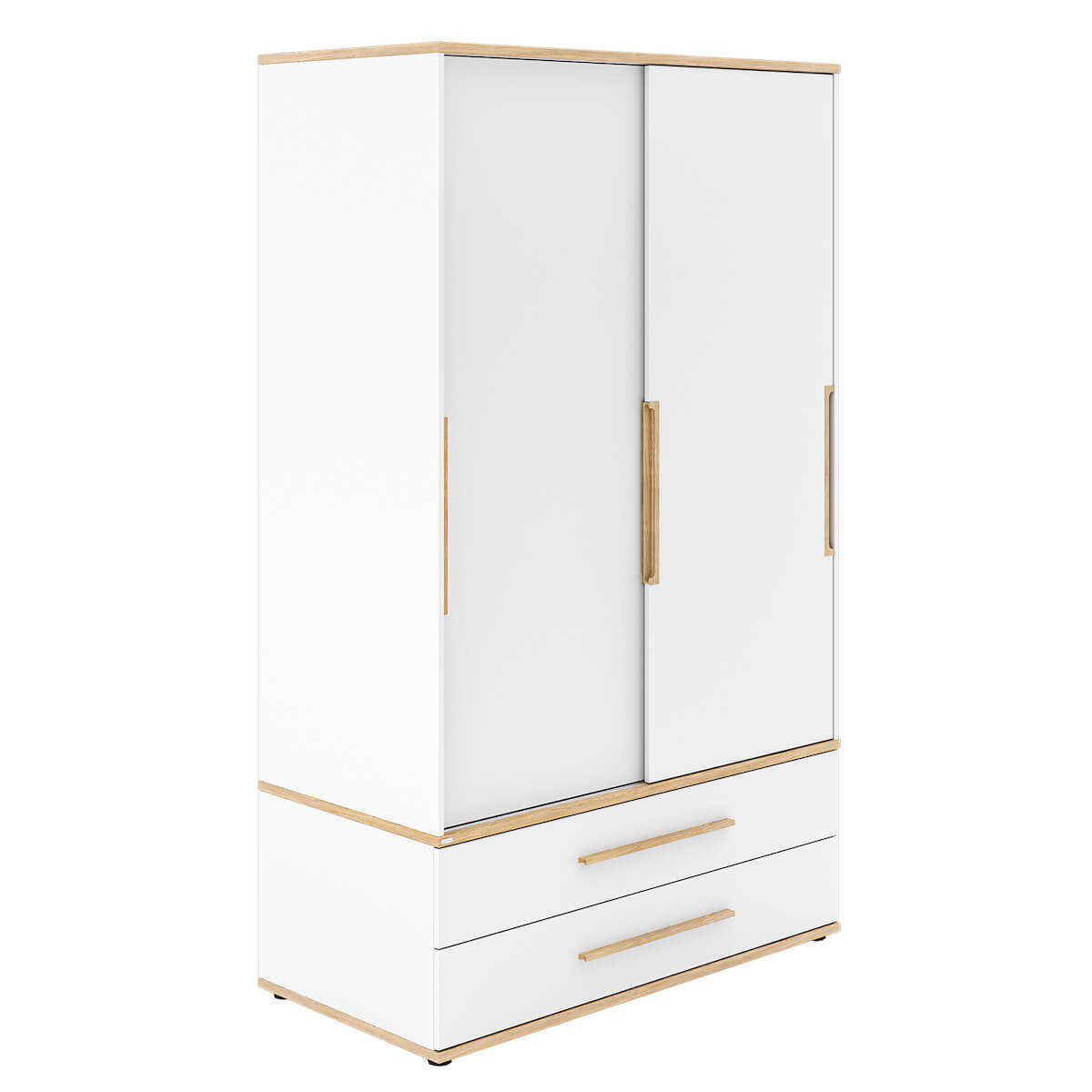 Armoire portes coulissantes L 123,5cm YOLANDA Paidi