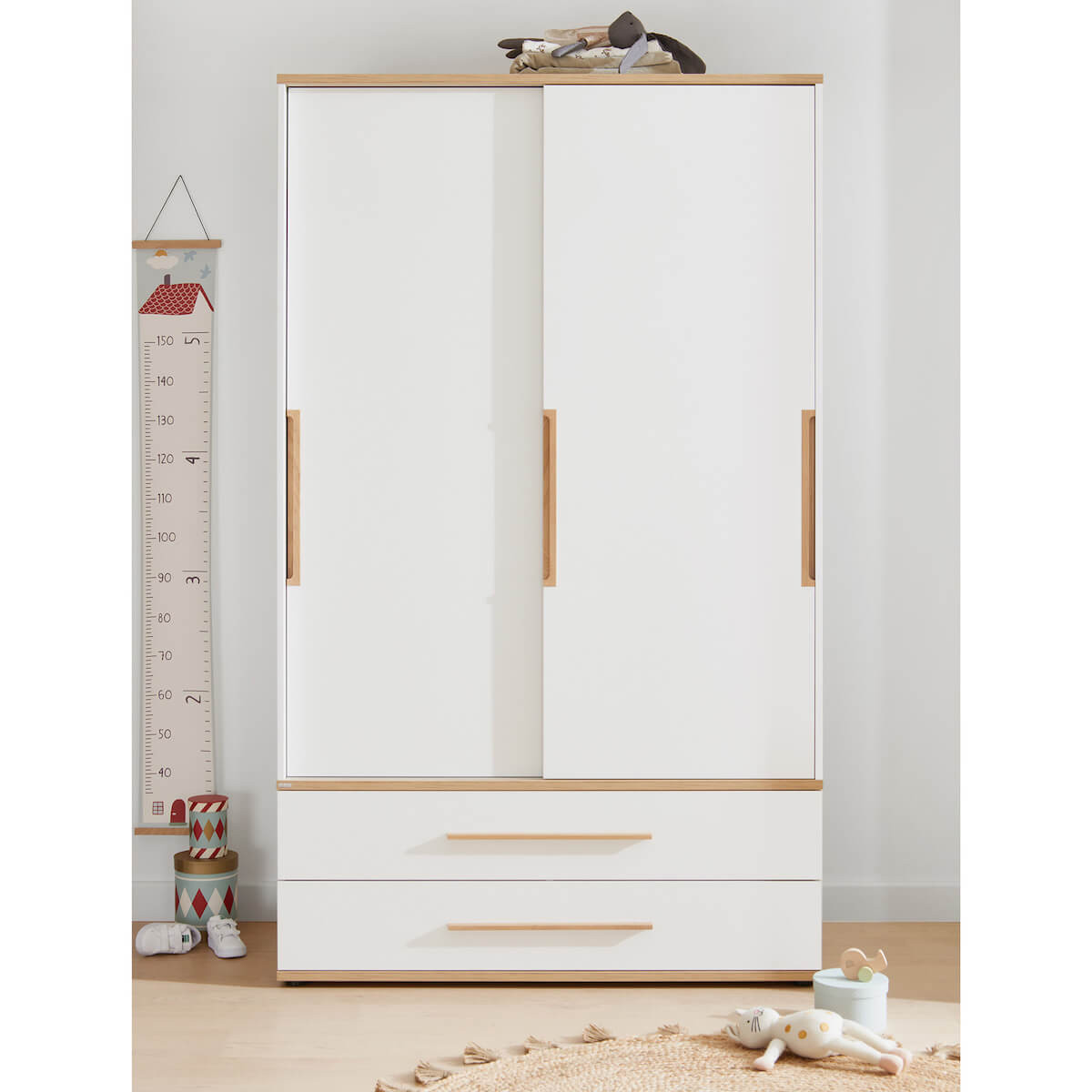 Armoire portes coulissantes L 123,5cm YOLANDA Paidi