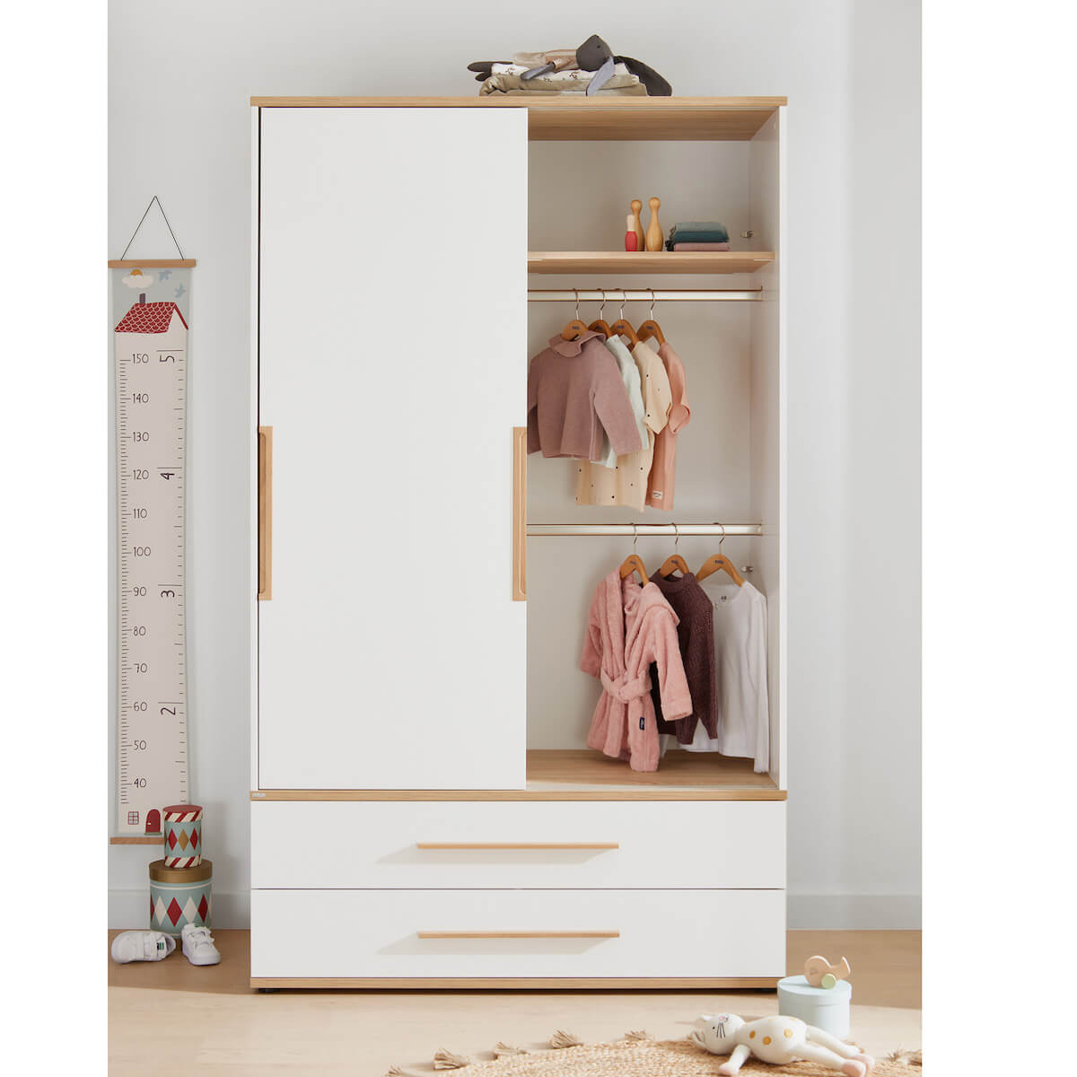 Armoire portes coulissantes L 123,5cm YOLANDA Paidi