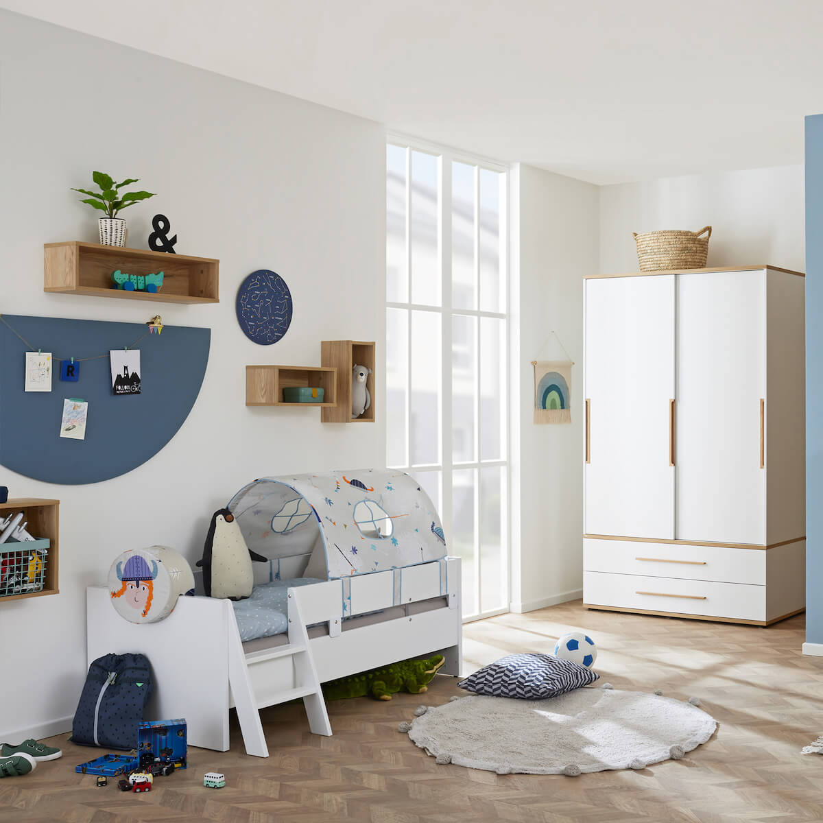 Armoire portes coulissantes L 123,5cm YOLANDA Paidi