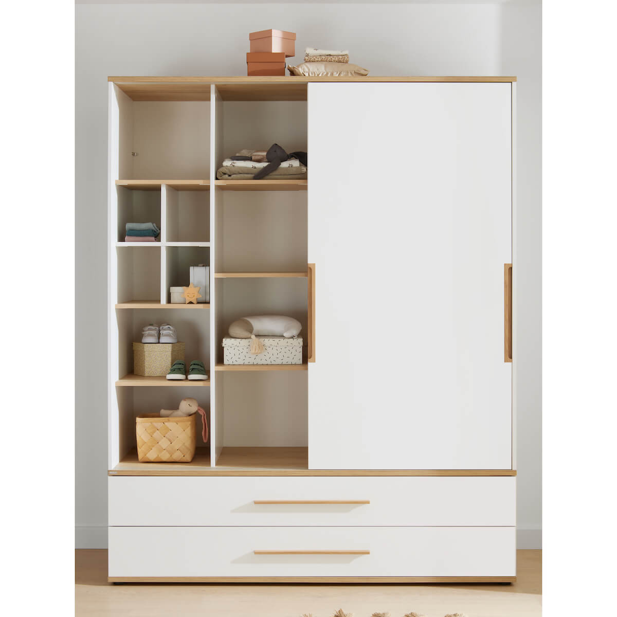 Armoire portes coulissantes L 164cm YOLANDA Paidi