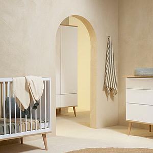 Armoire XL FLOW Quax Chêne naturel-blanc