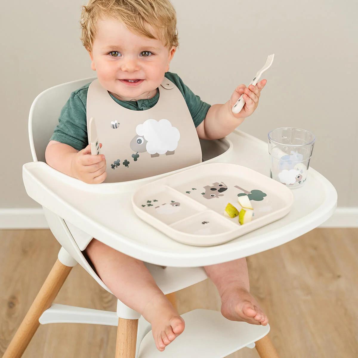 Assiette compartiment Tiny farm Done by deer sand