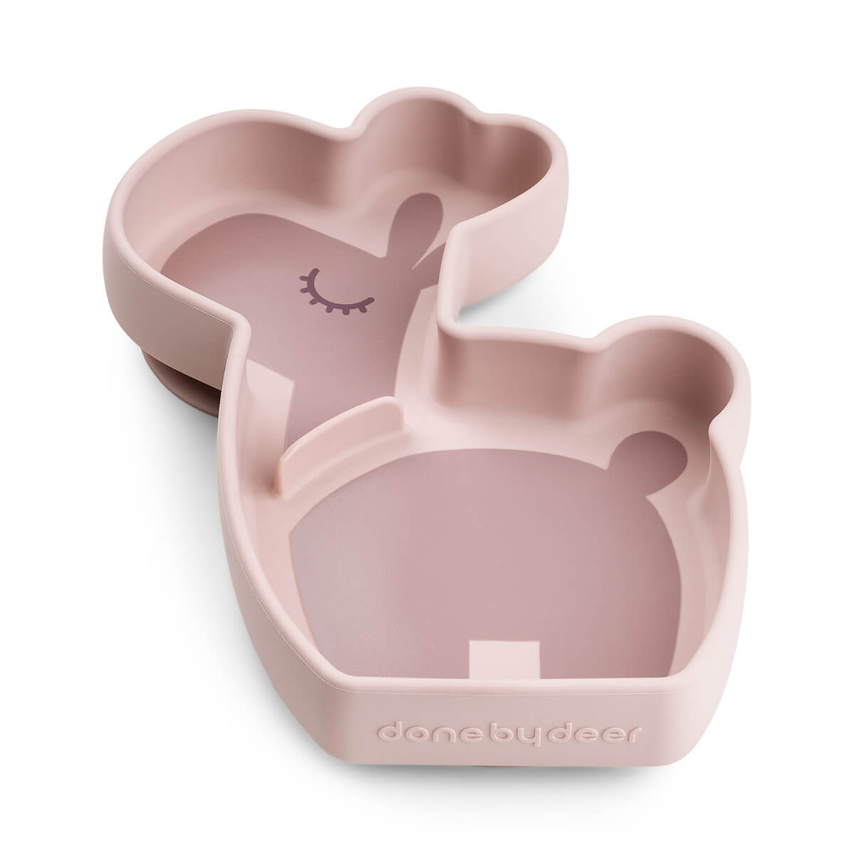 Assiette repas silicone STICK&STAY Done by Deer LALEE Powder