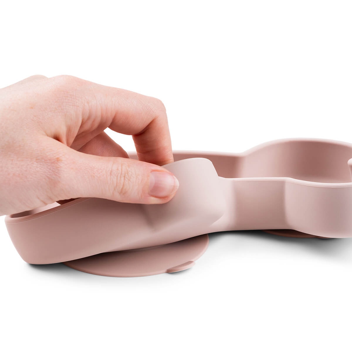 Assiette repas silicone STICK&STAY Done by Deer LALEE Powder