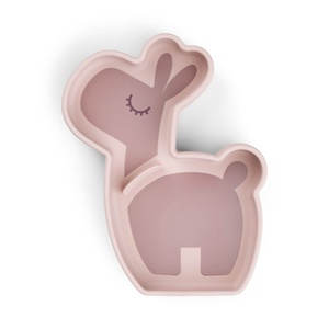 Assiette repas silicone STICK&STAY Done by Deer LALEE Powder
