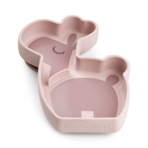 Assiette repas silicone STICK&STAY Done by Deer LALEE Powder